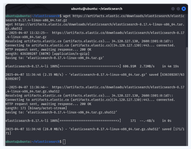 Downloading and Installing Elasticsearch