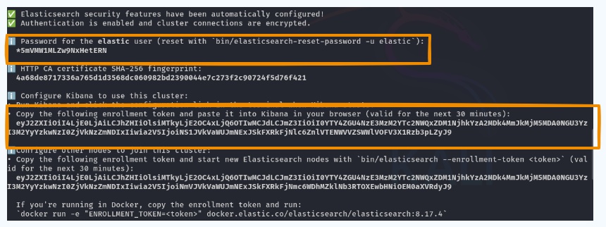 Security Credentials on First Run